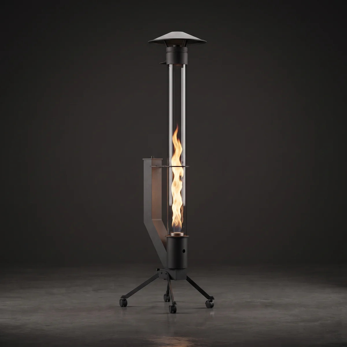 Standart Füze Pelet Sobası – 180 cm | 3,5 kg Depo | 2 Tekerlekli