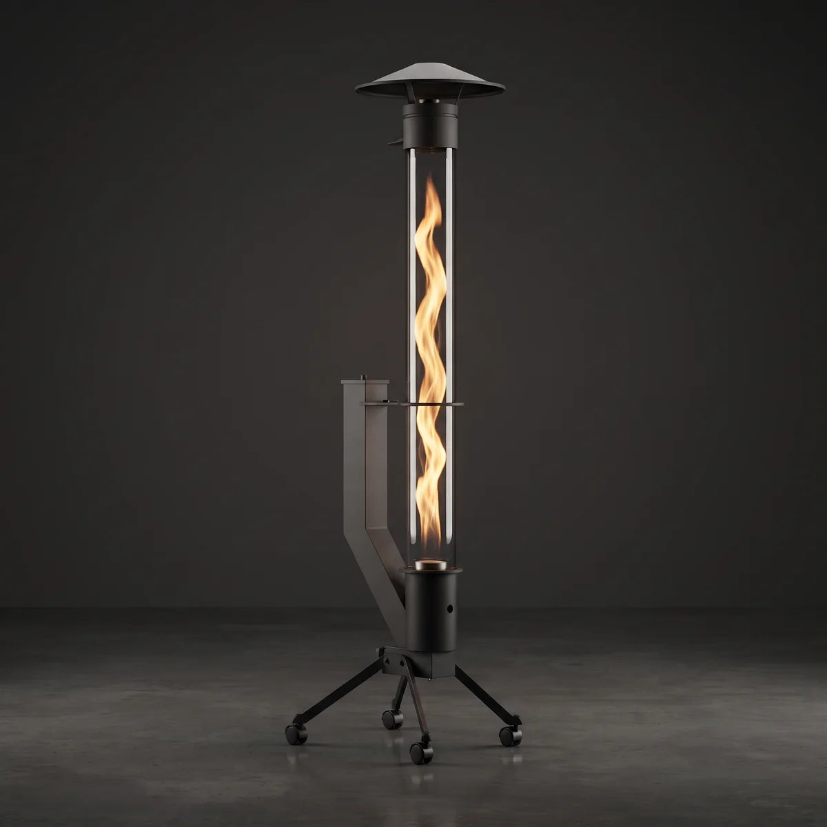 Standart Füze Pelet Sobası – 180 cm | 3,5 kg Depo | 2 Tekerlekli