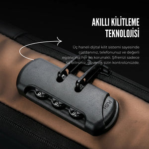 Akıllı Kilitli USB Şarj Girişli Göğüs Çantası
