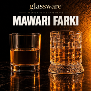 Glassware Premium Japon Kristal Kesim Mawari Viski Bardağı