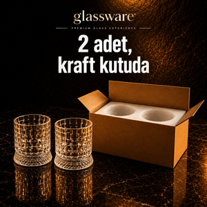 Glassware Premium Japon Kristal Kesim Mawari Viski Bardağı